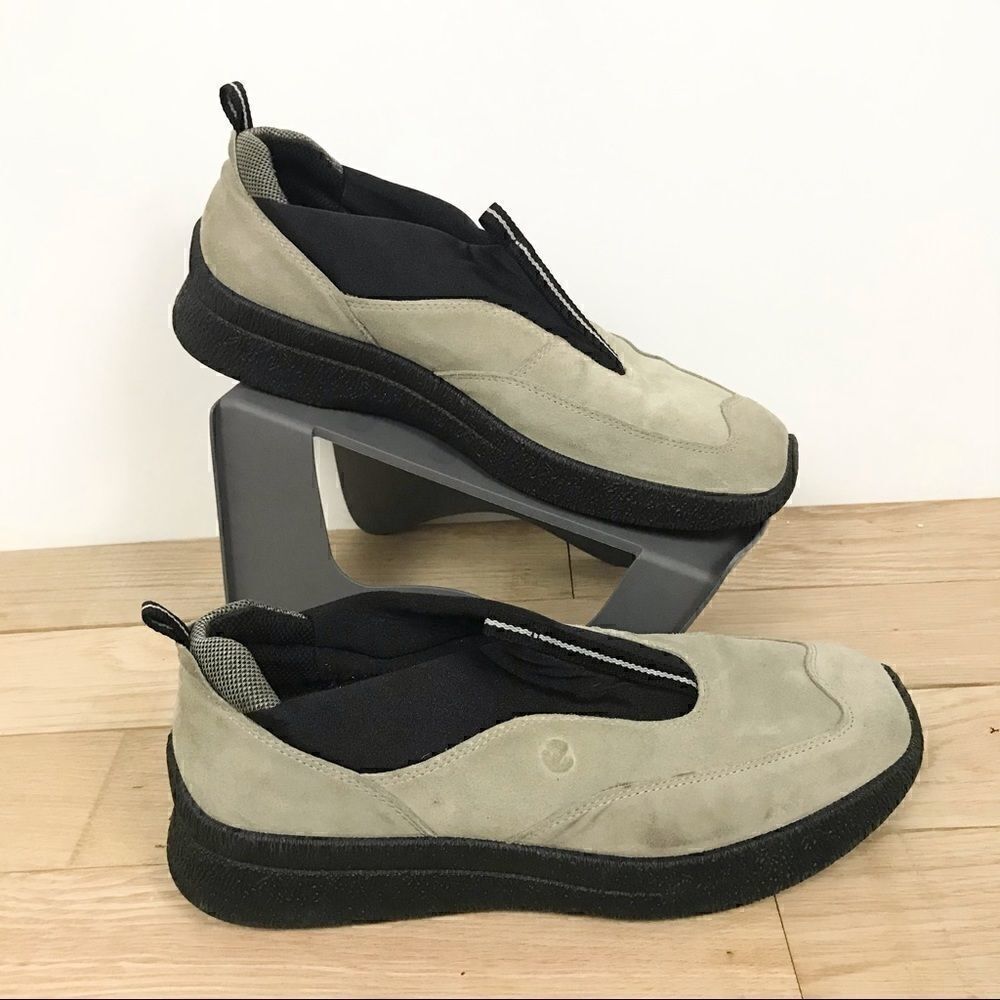 Ecco men’s suede leather slip on shoes